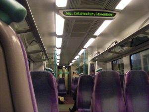 Interior of a UK Train